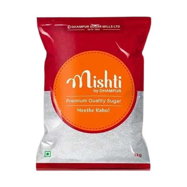 Mishti Dhampur Premium Quality Sugar - 1 kg - 1 kg