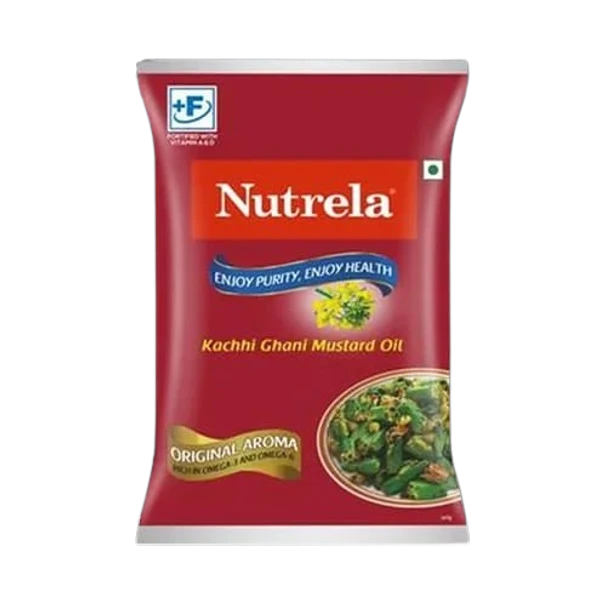 Nutrela Kachhi Ghani Mustard Oil -1 Ltr