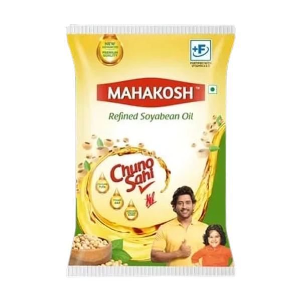 Mahakosh Refined Soyabean Oil (Pouch) - 895 Gm - 899 gm