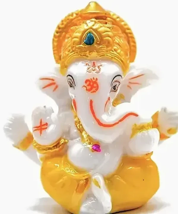 White & Gold Ganesha Ji