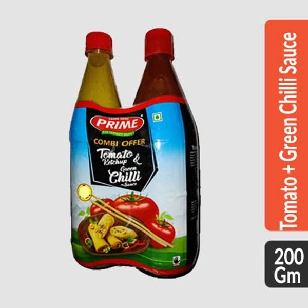 Tomato Ketchup & Green Chilli Sauce 200gm