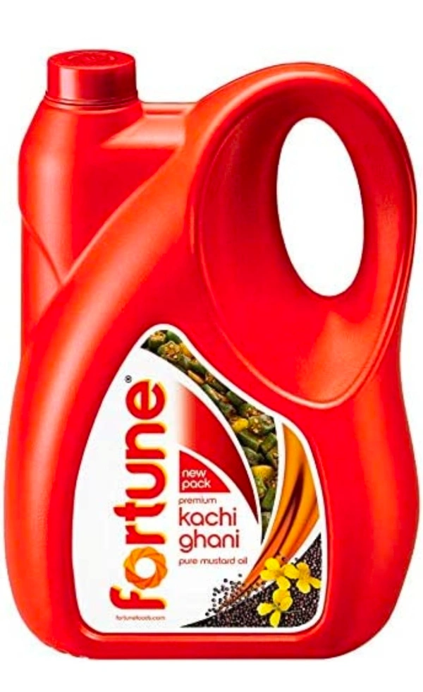 Fortune Premium Kachi Ghani Pure Mustard Oil, 5 Ltr Jar
