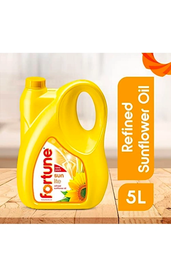 Fortune Sunlite Refined Sunflower Oil, 5L Can