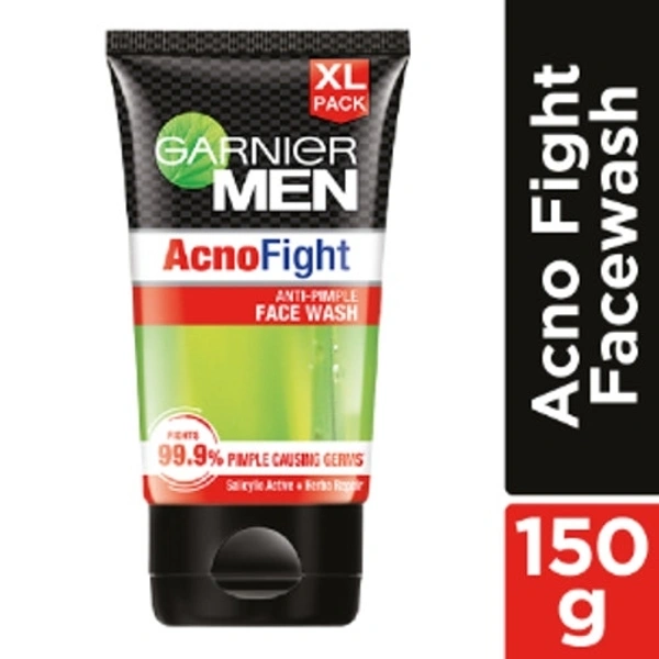 Garnier Men Acno Fight Anti-Pimple Facewash for AcneProne Skin, 150g Face Wash (150 g)