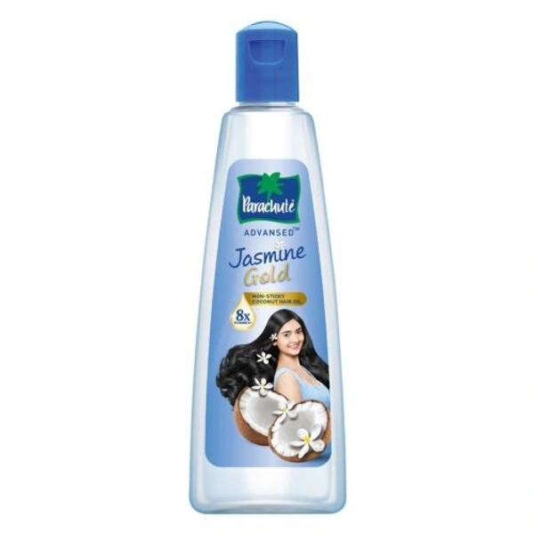 Parachute Advansed Jasmine Gold Non-Sticky CoconutHair Oil with 8x Vitamin-E for Super Shiny Hair Hair Oil 190ml