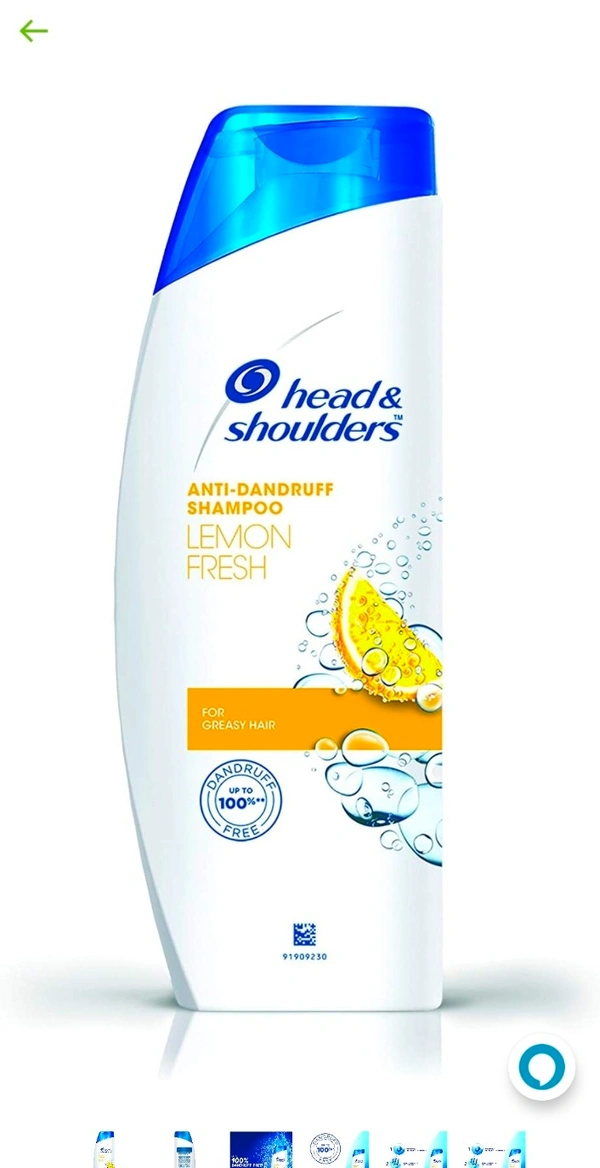 Head & Shoulders , Anti Dandruff Shampoo, Lemon Fresh, 180 ML