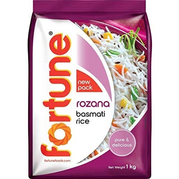 Fortune Rozana Basmati Rice, suitable for daily cooking, 1 kg 