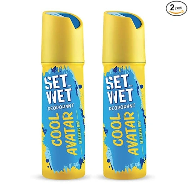 Set Wet Cool Avatar Deodorant & Body Spray Perfume For Men, 150 ml (Pack of 2)