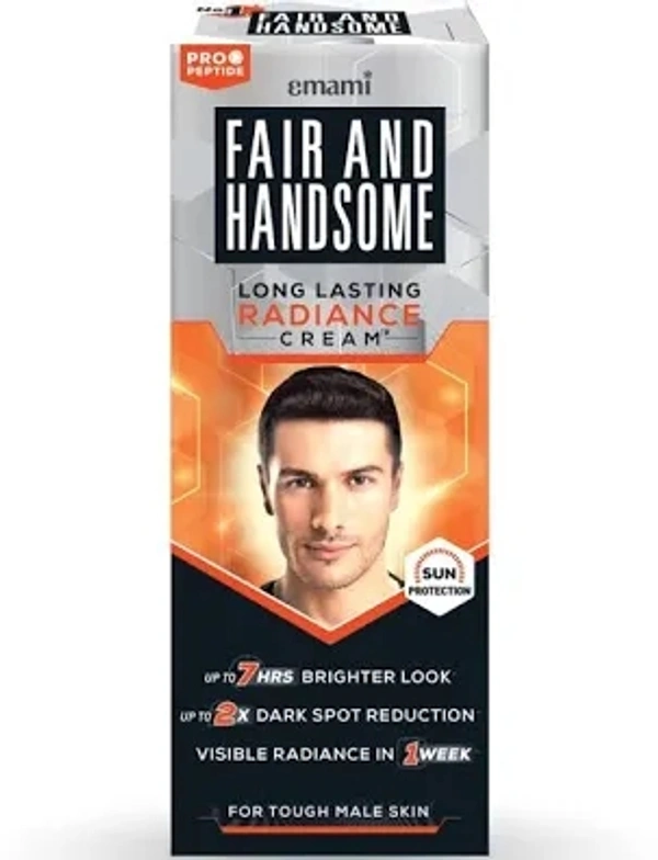 FAIR AND HANDSOME Long Lasting Radiance Cream|2X 
Spot Reduction|7 Hrs Brighter Look, 30 g