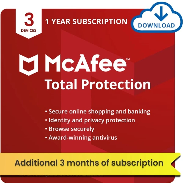 McAfee Total Protection 2022 | 3 Device, 1 Year Email Or Whatsapp Delivery 24 Hours