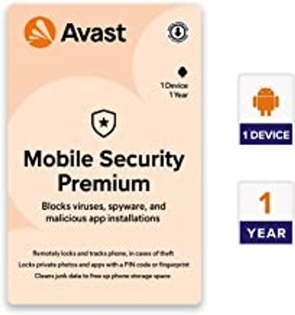 Avast Mobile Security - Premium (Android Mobile Antivirus) (Email or Whatsapp Delivery in 24 hours- No CD) 