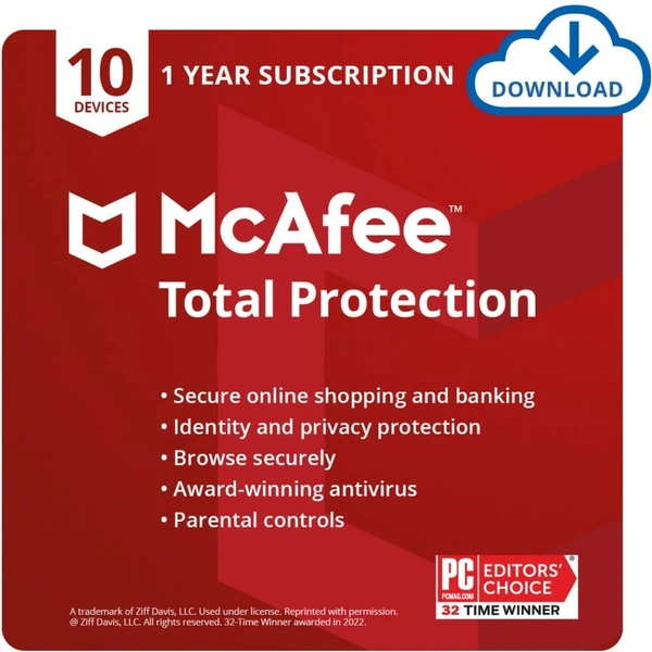 McAfee Total Protection 2022 | 45+ Device, 1 Year Email Or Whatsapp Delivery 24 Hours
