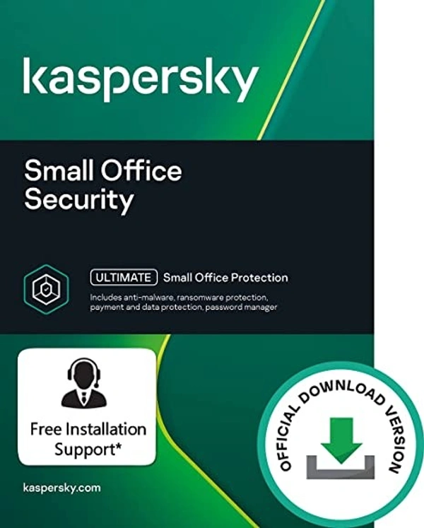 Kaspersky Small Office Security Standard Latest Version | 5 Devices, 5 Mobiles, 1 Server | 1 Year | Code email or whatsapp in 24 Hours - No CD Global Key