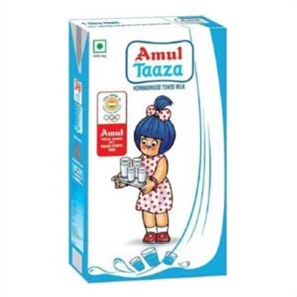 Amul Taza Milk Tetra Pack - 500 ml