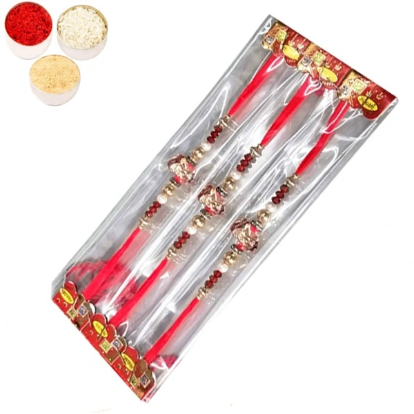 Bandhan Pearl Rakhi For Bhai - 2pc
