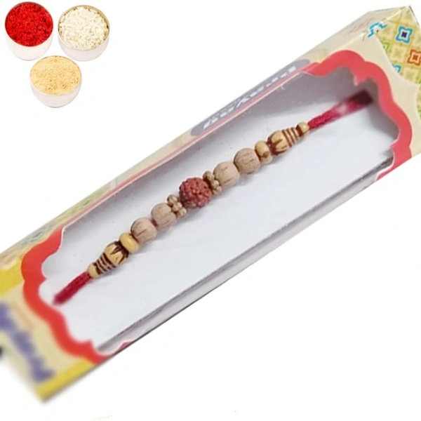 Dori Rudraksh Rakhi For Brother - 1pc
