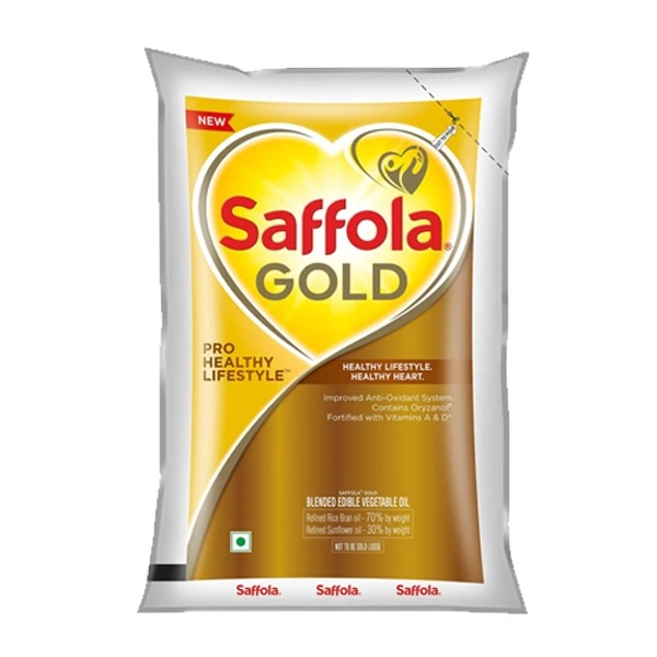 Saffola Gold Refined Cooking Oil - 1l
