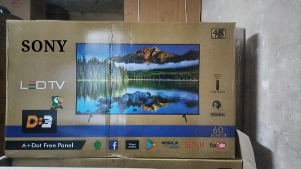 55INCH SONY  SMART ANDROID 4K UHD FREMLESS QLED( 6000 series Import) - Black, 55INCH