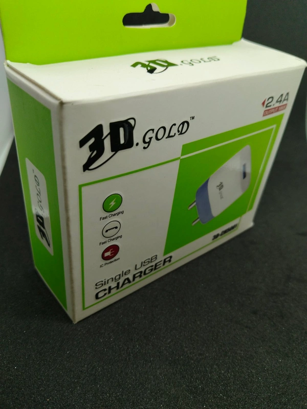 3D GOLD CHARGER 3D-CH50001 WITH CABLE 
