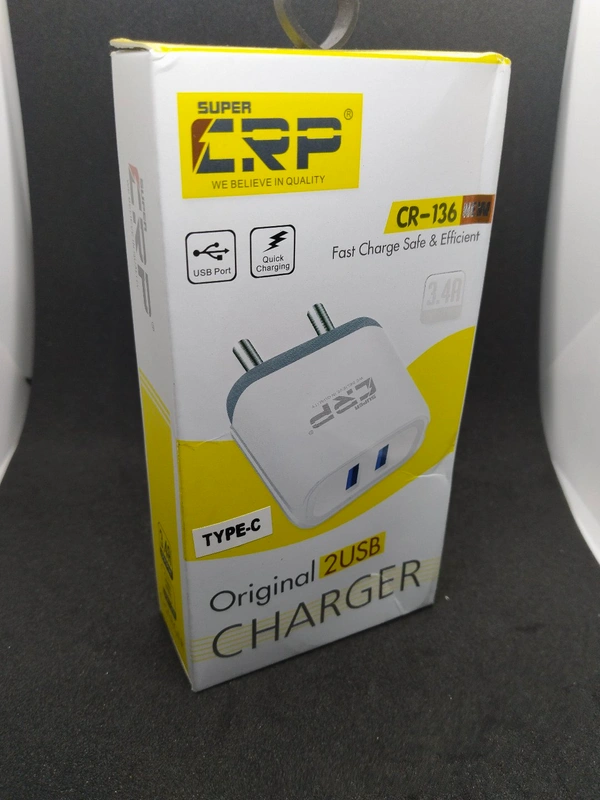 CRP 3.4A CHARGER DONGLE WITH CABLE  Type C 