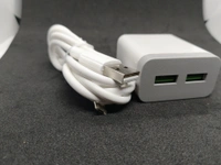 CRP 3.4A DUAL PORT CHARGER DONGLE WITH CABLE 