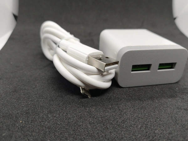 CRP 3.4A DUAL PORT CHARGER DONGLE WITH CABLE 
