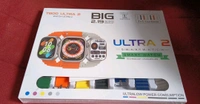 7 in 1 Ultra Smartwatch Combo with Transparent Screen Guard Watch with Seven Classic Straps For Smar twatch for MEN & WOMEN Gift Product (1 Set / Mix Color) - 49 mm, Multicolor