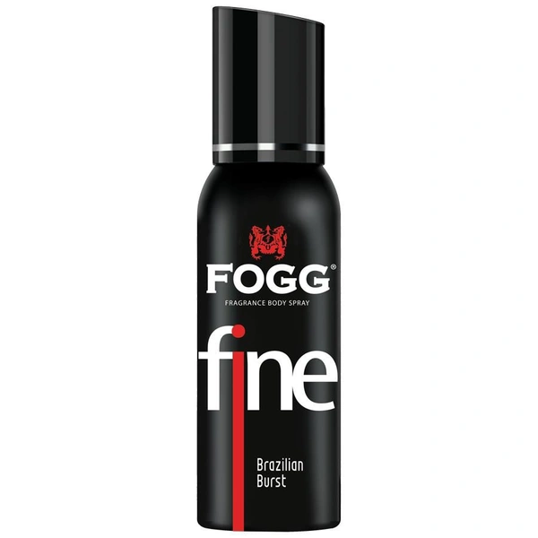 Fogg Fine Body Spray - Brazilian Burst, Intense Fragrance, Long-Lasting Antiperspirant, For Men, 120 ml 