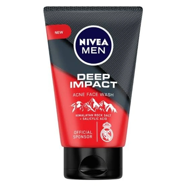 Nivea Men Face Wash, Deep Impact Acne With Deep Impact 50g