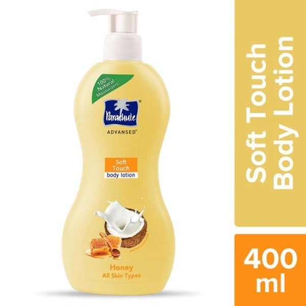 Parachute Advansed Soft Touch Body Lotion For Women & Men - 100% Natural, 72h Moisturisation