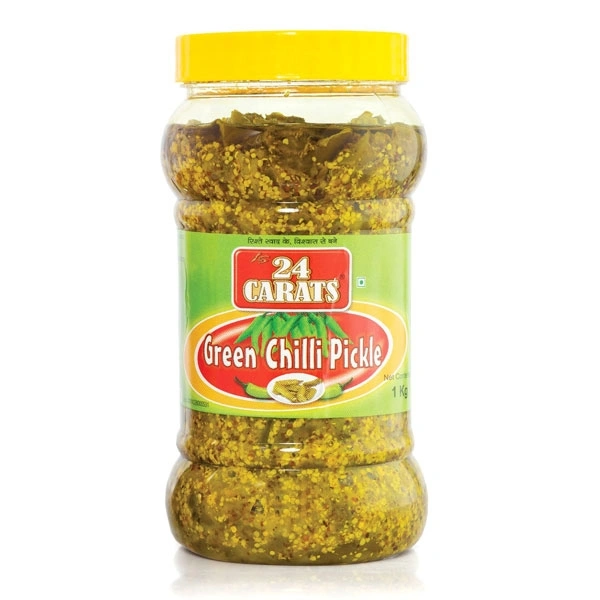 24 Carat Green Chilli Pickle -1kg