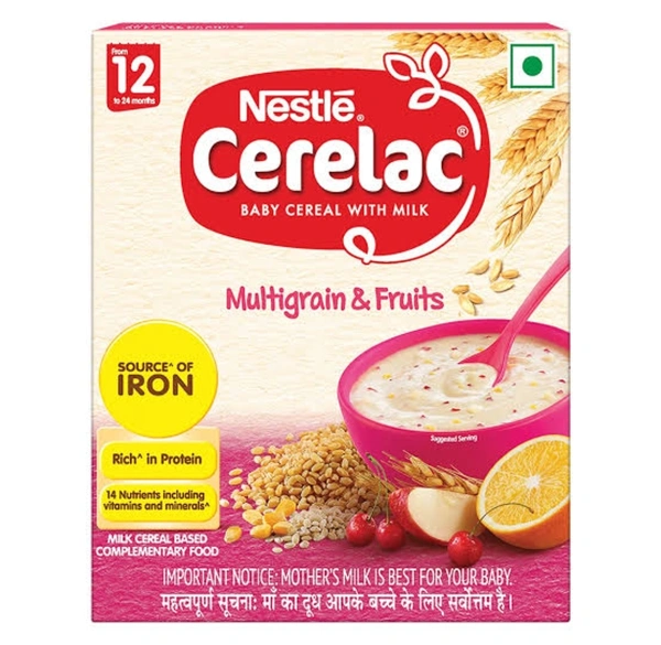Nestlé CERELAC Baby Cereal with Milk, Multigrain & Fruits 300g