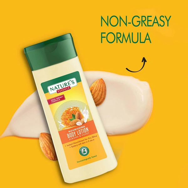 Nature's Essence Non-Greasy Formula Nourishing Body Lotion Almond And Honey  Net Wet-100ml
