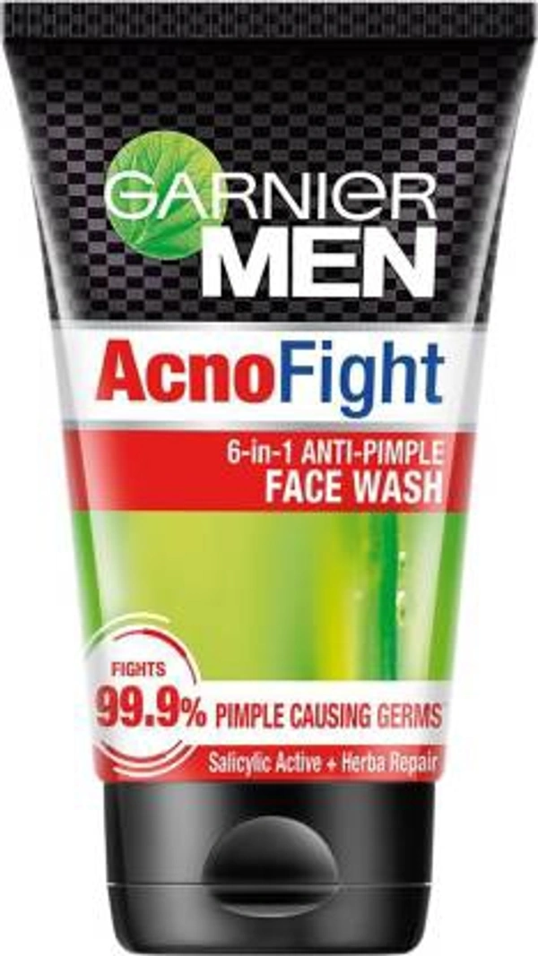 Garnier Men Acno Fight Anti-Pimple Facewash, 50gm