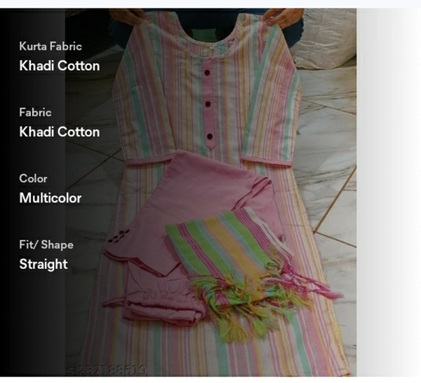 Women's Ethnic Wear Kurta And Pant With Dupatta - Pancho