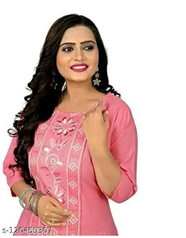 Cotton Embroidery Kurti - Froly, L