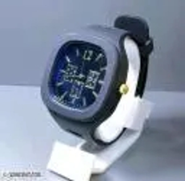 Attractive 3 Mutlifunctional Square Dial - Sapphire, Free Size