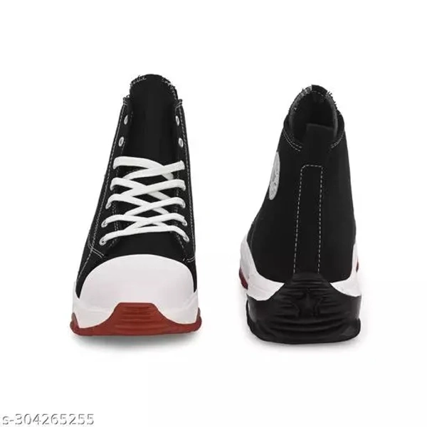 Xylus Black Fancy Casual Shoes for Man - Black, IND-6