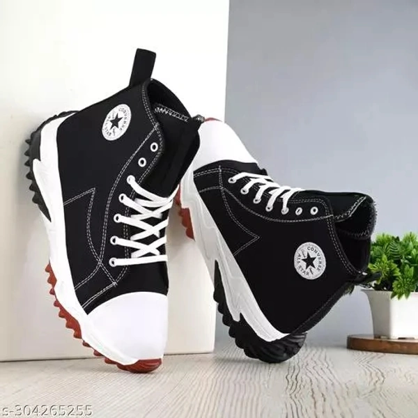 Xylus Black Fancy Casual Shoes for Man - Black, IND-10