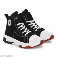 Xylus Black Fancy Casual Shoes for Man - Black, IND-10