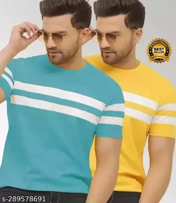 T-Shirt For Men's  - Turquoise, S