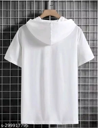 Glitsy Smiley Printed Half - White, L