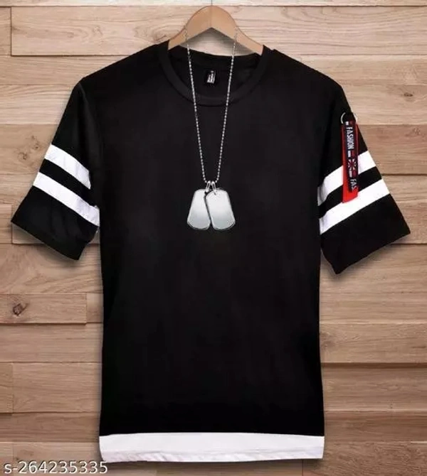 Helmont Men's Solid Round Tshirts - Black, XL