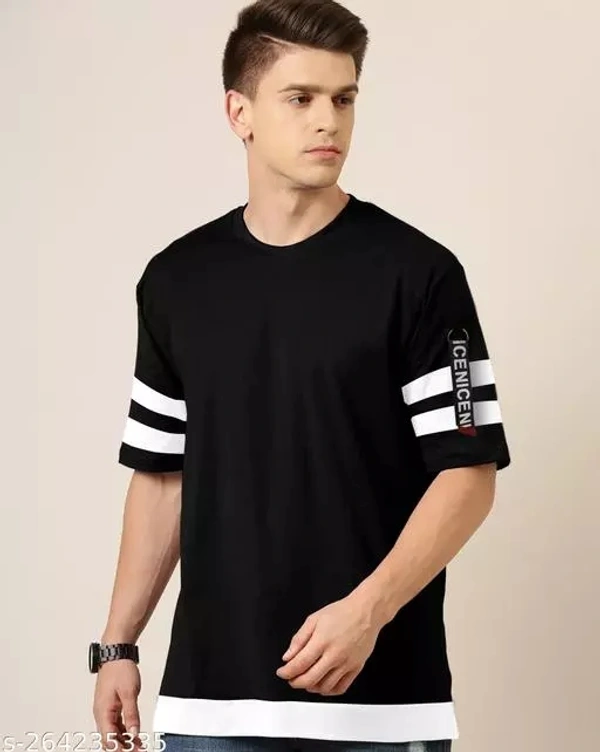 Helmont Men's Solid Round Tshirts - Black, XL