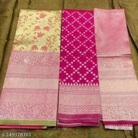 Women's Kanchipuram Kanjivaram Indian Traditional Style Silk Pure Zari Weaving Traditional Lehenga Choli Set Half - Web Orange, Free Size