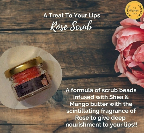 The Organic Story Rose Lip Scrub
