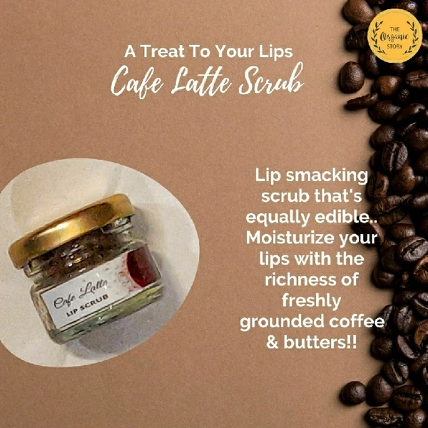The Organic Story Cafe Latte Lip Scrub