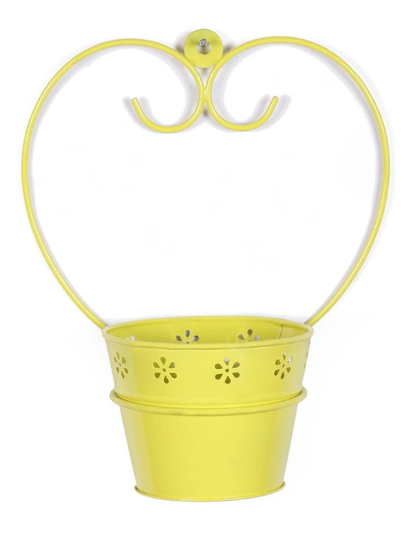 Wall Mounted Yellow Planter