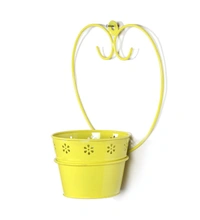 Wall Mounted Yellow Planter