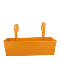 Embossed Rectangular Pot Yellow